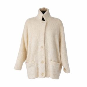 Vintage Tundra White‎ 100% Wool Long Fuzzy Jacket
